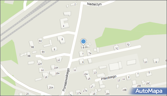 Kobyłka, Księcia Józefa Poniatowskiego, 5, mapa Kobyłka