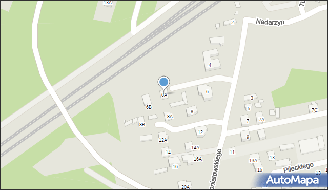 Kobyłka, Księcia Józefa Poniatowskiego, 6A, mapa Kobyłka