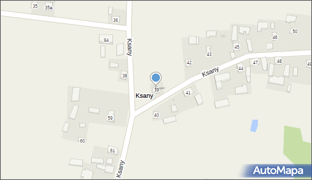 Ksany, Ksany, 39, mapa Ksany