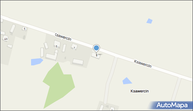 Ksawercin, Ksawercin, 8, mapa Ksawercin
