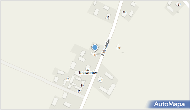 Ksawerów, Ksawerów, 31, mapa Ksawerów