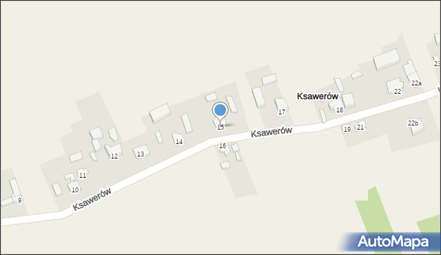 Ksawerów, Ksawerów, 15, mapa Ksawerów