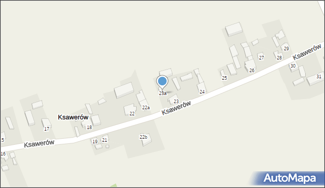 Ksawerów, Ksawerów, 23a, mapa Ksawerów