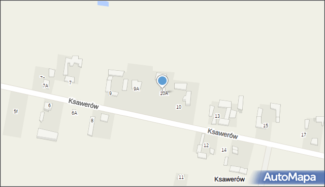 Ksawerów, Ksawerów, 10A, mapa Ksawerów