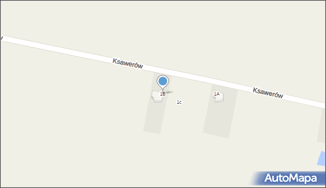 Ksawerów, Ksawerów, 1B, mapa Ksawerów