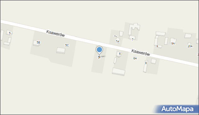 Ksawerów, Ksawerów, 5f, mapa Ksawerów