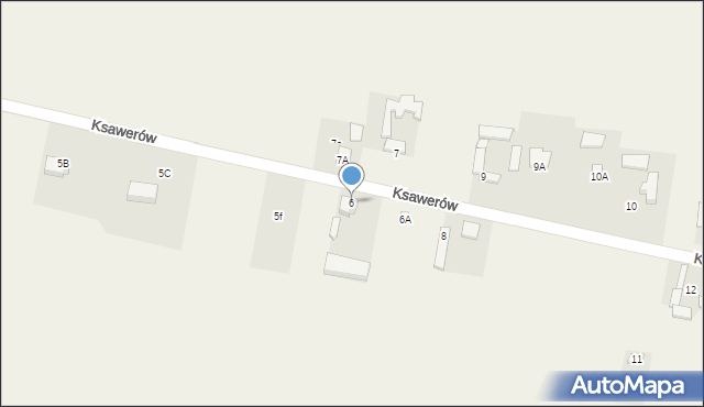 Ksawerów, Ksawerów, 6, mapa Ksawerów