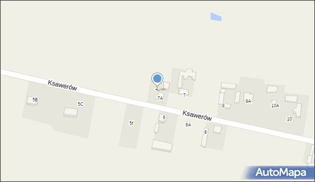 Ksawerów, Ksawerów, 7a, mapa Ksawerów