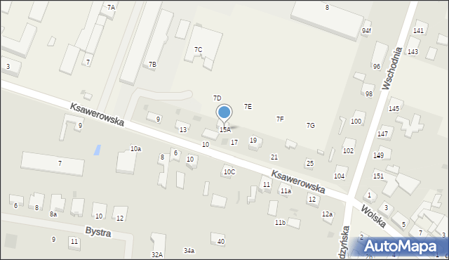 Ksawerów, Ksawerowska, 15A, mapa Ksawerów