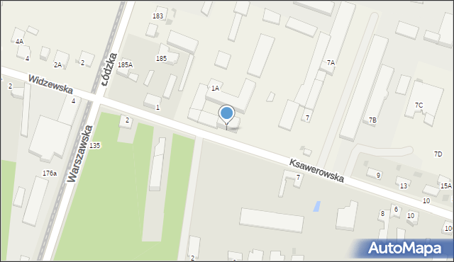 Ksawerów, Ksawerowska, 5, mapa Ksawerów