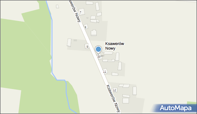 Ksawerów Nowy, Ksawerów Nowy, 10, mapa Ksawerów Nowy
