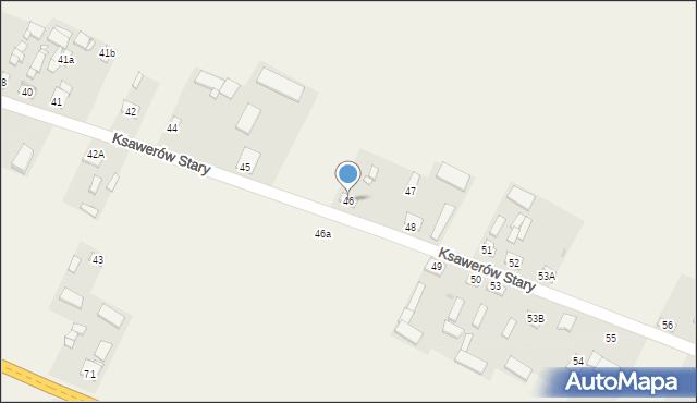 Ksawerów Stary, Ksawerów Stary, 46, mapa Ksawerów Stary