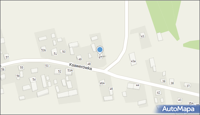 Ksawerówka, Ksawerówka, 47, mapa Ksawerówka