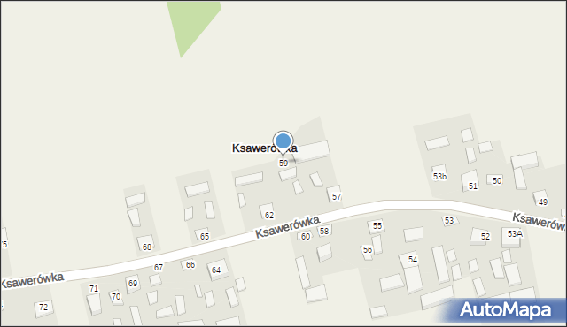 Ksawerówka, Ksawerówka, 59, mapa Ksawerówka