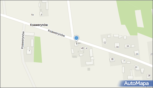 Ksawerynów, Ksawerynów, 5, mapa Ksawerynów