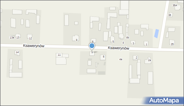 Ksawerynów, Ksawerynów, 7, mapa Ksawerynów