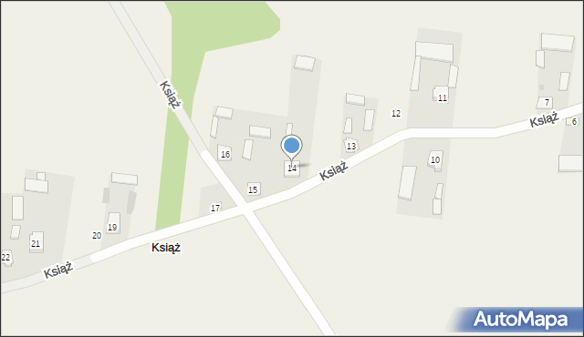 Książ, Książ, 14, mapa Książ