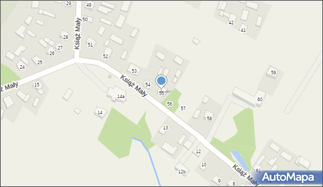 Książ Mały, Książ Mały, 55, mapa Książ Mały