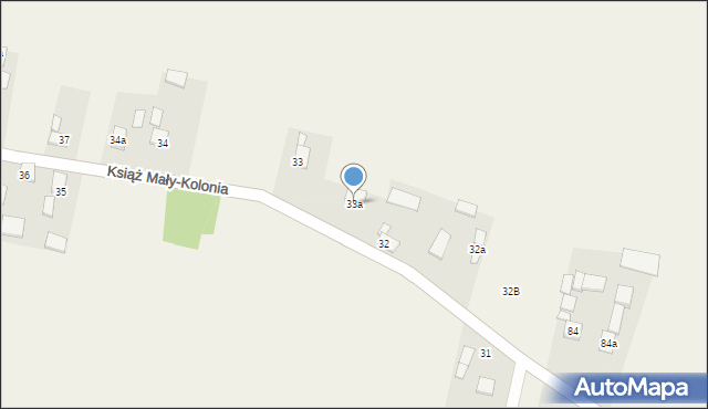 Książ Mały-Kolonia, Książ Mały-Kolonia, 33a, mapa Książ Mały-Kolonia
