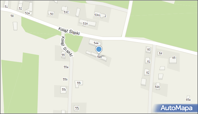 Książ Śląski, Książ Śląski, 54b, mapa Książ Śląski