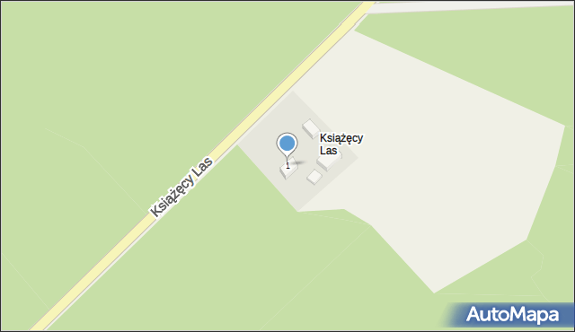 Książęcy Las, Książęcy Las, 1, mapa Książęcy Las