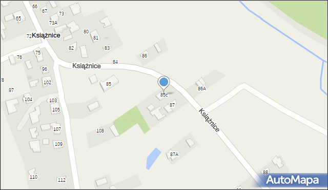 Książnice, Książnice, 85c, mapa Książnice