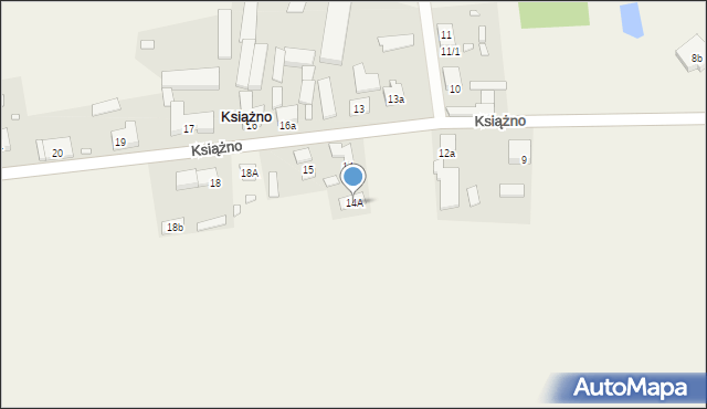 Książno, Książno, 14A, mapa Książno