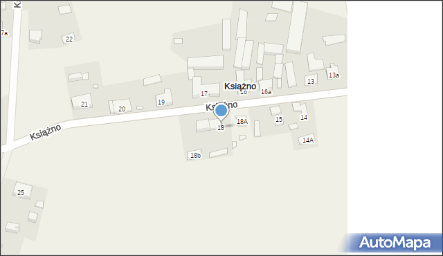 Książno, Książno, 18, mapa Książno