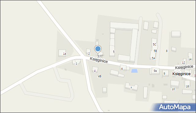 Księginice, Księginice, 3, mapa Księginice