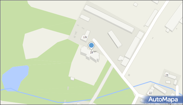 Księginice, Księginice, 14, mapa Księginice