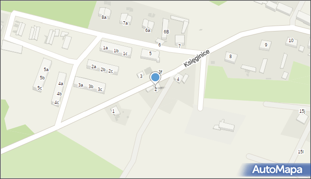 Księginice, Księginice, 2, mapa Księginice