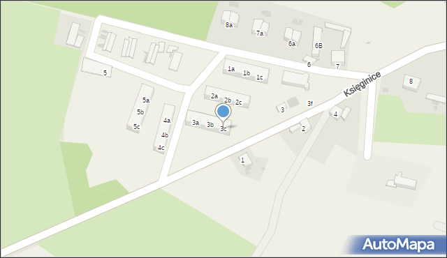 Księginice, Księginice, 3c, mapa Księginice