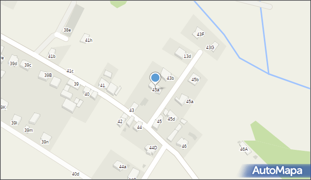 Księginice, Księginice, 43a, mapa Księginice