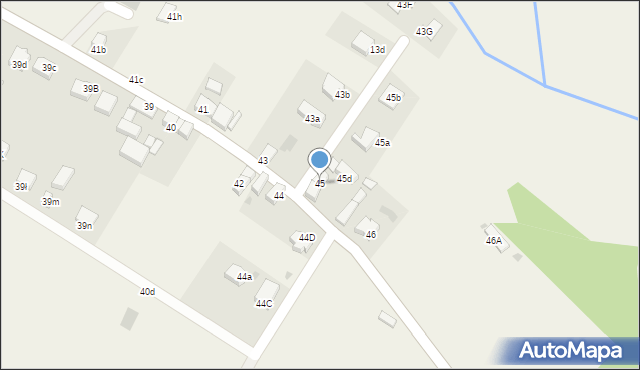 Księginice, Księginice, 45, mapa Księginice