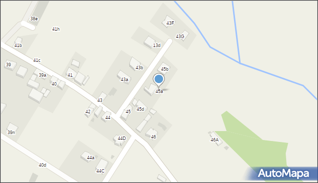 Księginice, Księginice, 45a, mapa Księginice