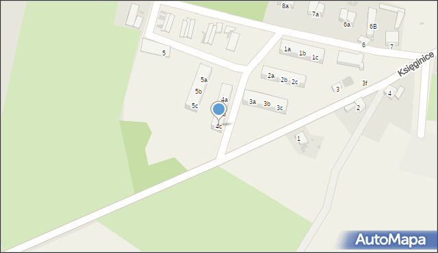 Księginice, Księginice, 4c, mapa Księginice