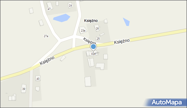 Księżno, Księżno, 41a, mapa Księżno