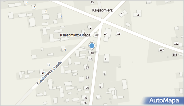 Księżomierz Gościeradowska, Księżomierz Gościeradowska, 10, mapa Księżomierz Gościeradowska