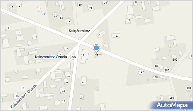 Księżomierz Gościeradowska, Księżomierz Gościeradowska, 1B, mapa Księżomierz Gościeradowska