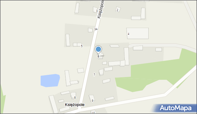 Księżopole, Księżopole, 6, mapa Księżopole