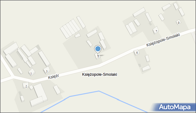 Księżopole-Smolaki, Księżopole-Smolaki, 5, mapa Księżopole-Smolaki