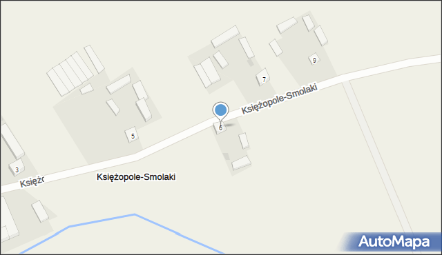 Księżopole-Smolaki, Księżopole-Smolaki, 6, mapa Księżopole-Smolaki