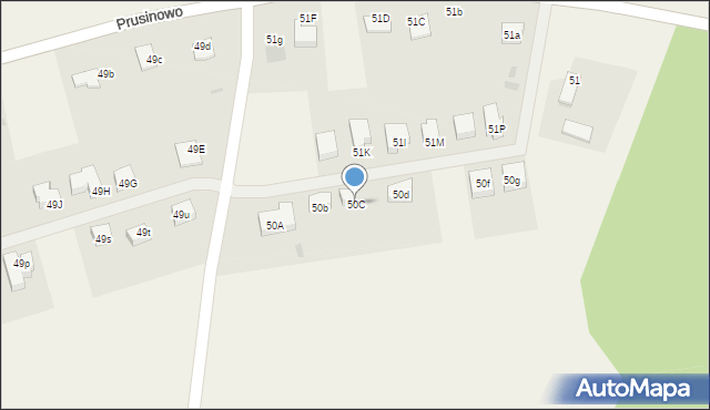 Księży Dwór, Księży Dwór, 50C, mapa Księży Dwór