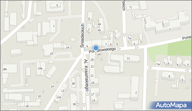 Leszno, Księcia Józefa Poniatowskiego, 10, mapa Leszno