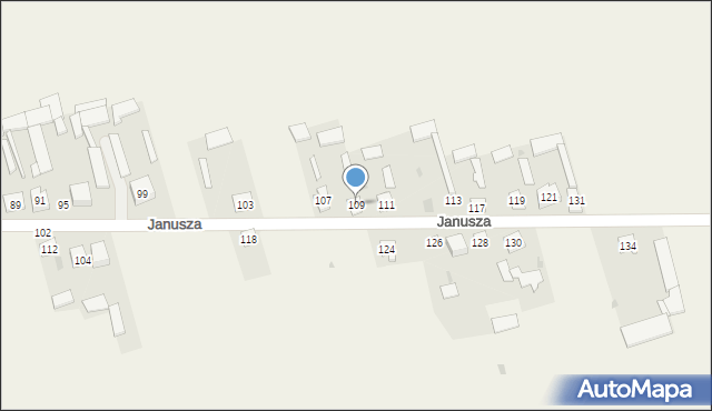 Mały Płock, Księcia Janusza, 109, mapa Mały Płock