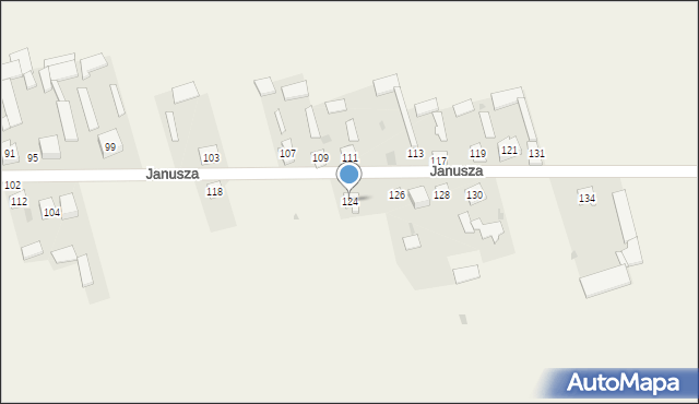 Mały Płock, Księcia Janusza, 124, mapa Mały Płock