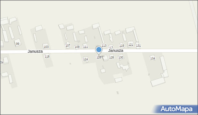 Mały Płock, Księcia Janusza, 126, mapa Mały Płock