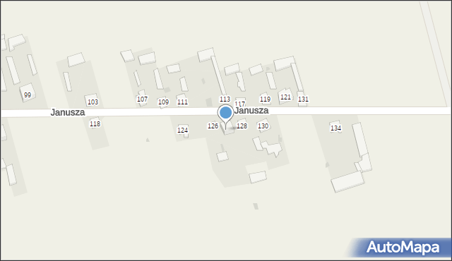 Mały Płock, Księcia Janusza, 126a, mapa Mały Płock