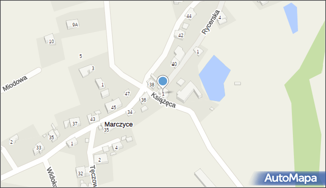 Marczyce, Książęca, 1, mapa Marczyce