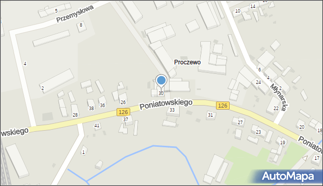 Mieszkowice, Księcia Józefa Poniatowskiego, 30, mapa Mieszkowice